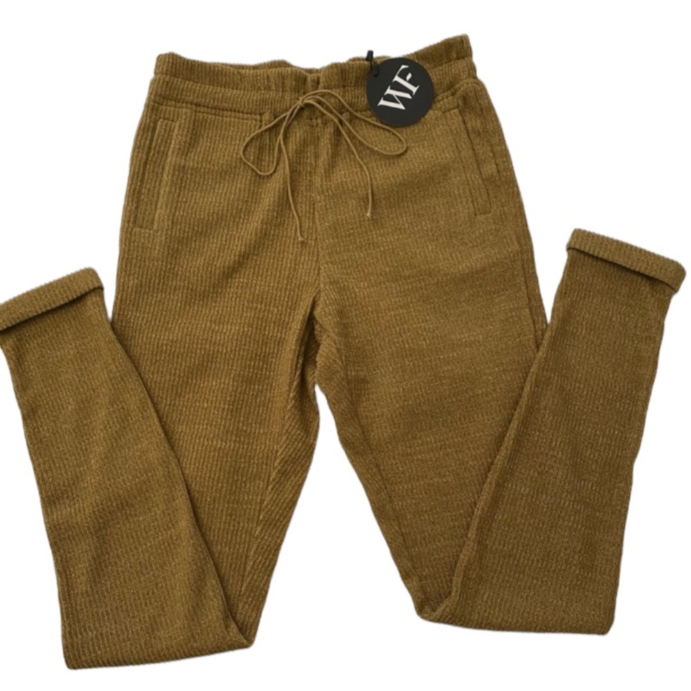 WHITEFOX Elastic Waist Drawstring Joggers